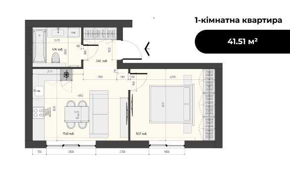 Квартирне планування Arena Hills